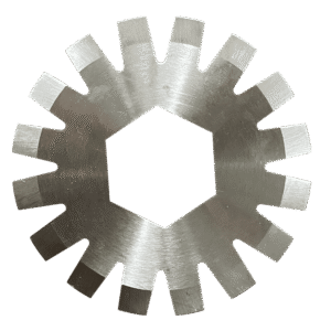 RundMesser mit Kerben / Steaker 102 x 22 x 1,5 mm